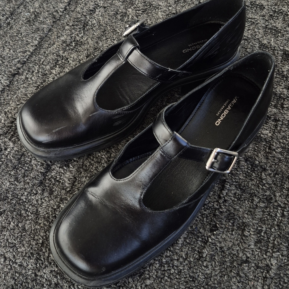 Vagabond Women's Black Mary Jane Shoes